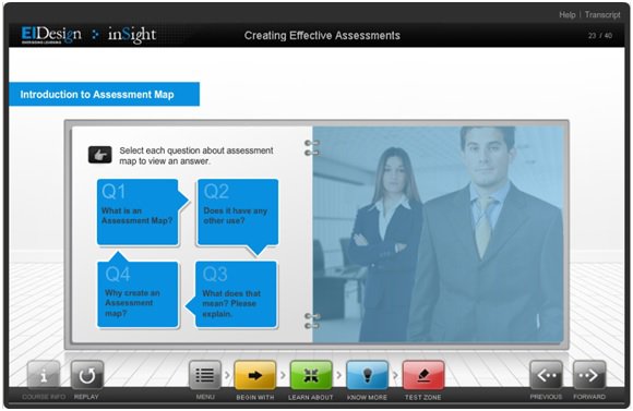 Introduce a new learning aid (Assessment Map) and the value it brings in.