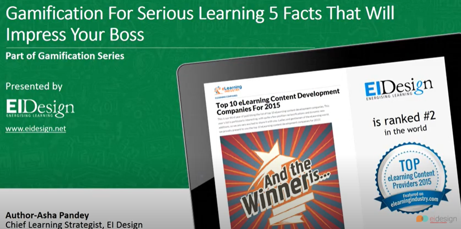 Gamification For Serious Learning 5 Facts That Will Impress Your Boss - EI