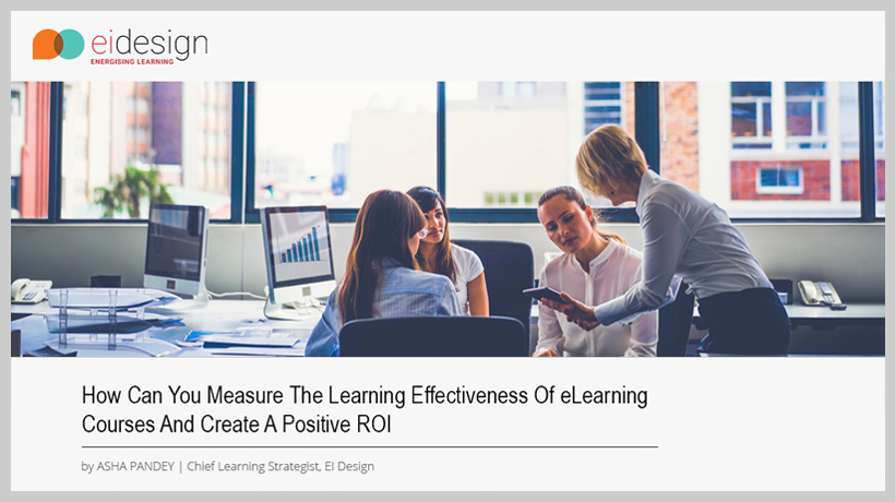 Free-eBook-How Can You Measure The Learning Effectiveness Of eLearning Courses And Create A Positive ROI-EI-Design