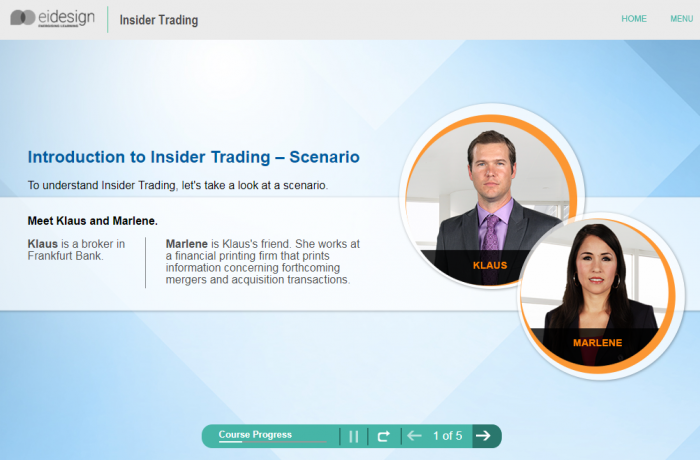 Online Compliance Training - Insider Trading Level 1 - 1