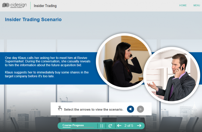 Online Compliance Training - Insider Trading Level 1 - 2