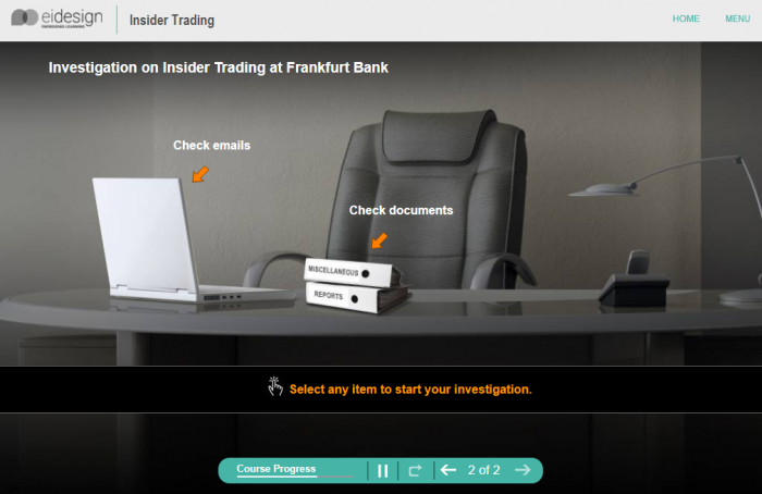 Online Compliance Training - Insider Trading Level 3 - 2