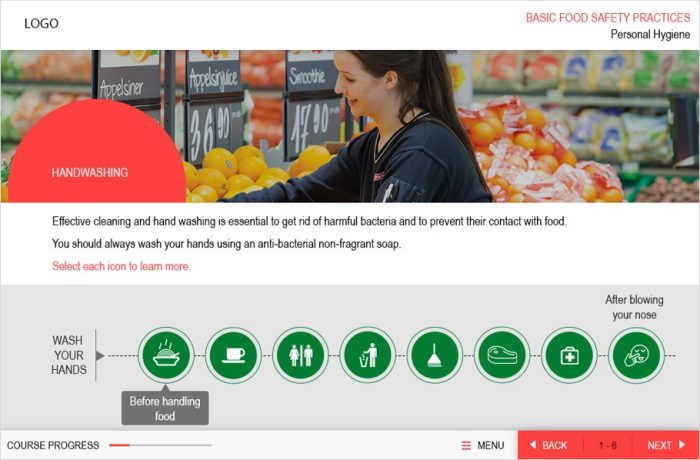 EI - Interactive Food Safety Compliance course for Food Retail
