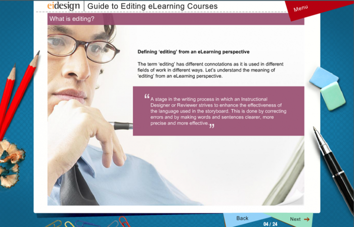 traditional page turner eLearning course - Sample-1