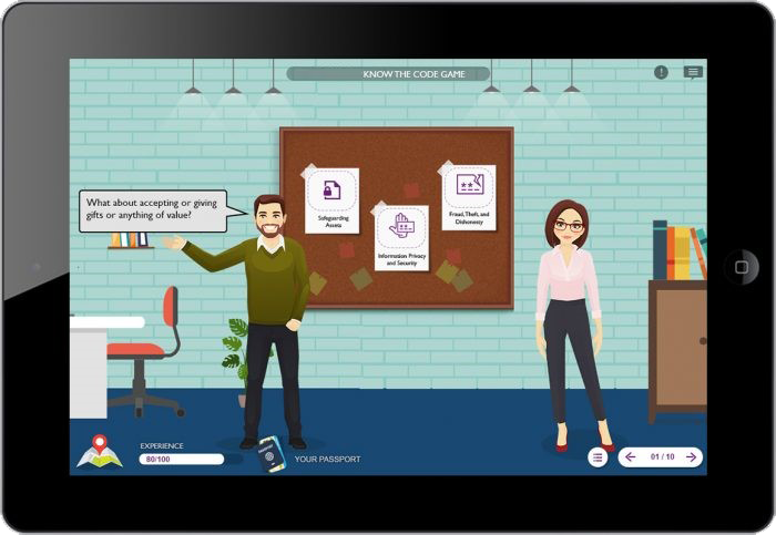 Example 1: Gamification in Compliance Training (Code of Conduct and Business Ethics) - Scenario