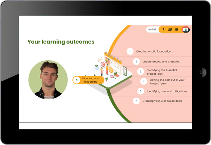 Example 6 – An Induction Program for a Major Cloud Based Video Management System Provider Learning Outcomes