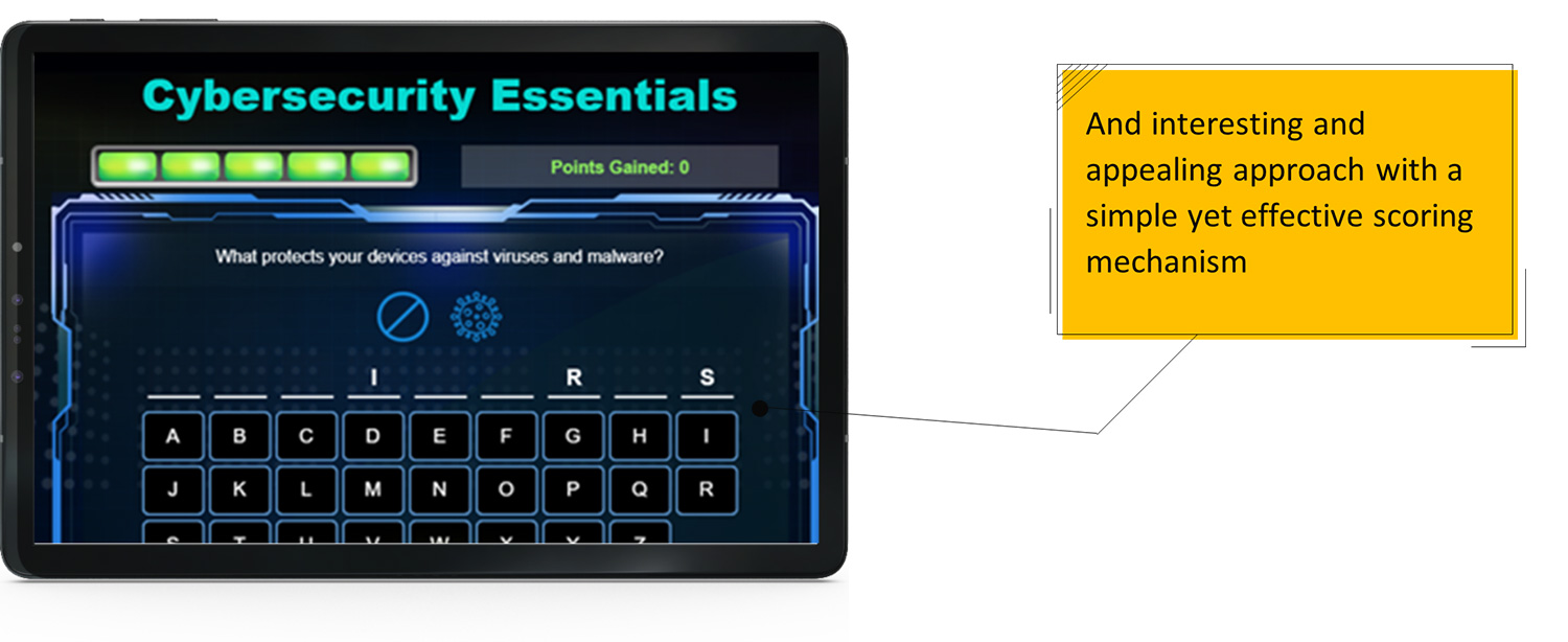 Mobile Learning Example 2 - A Word Game for Cybersecurity Training - 1