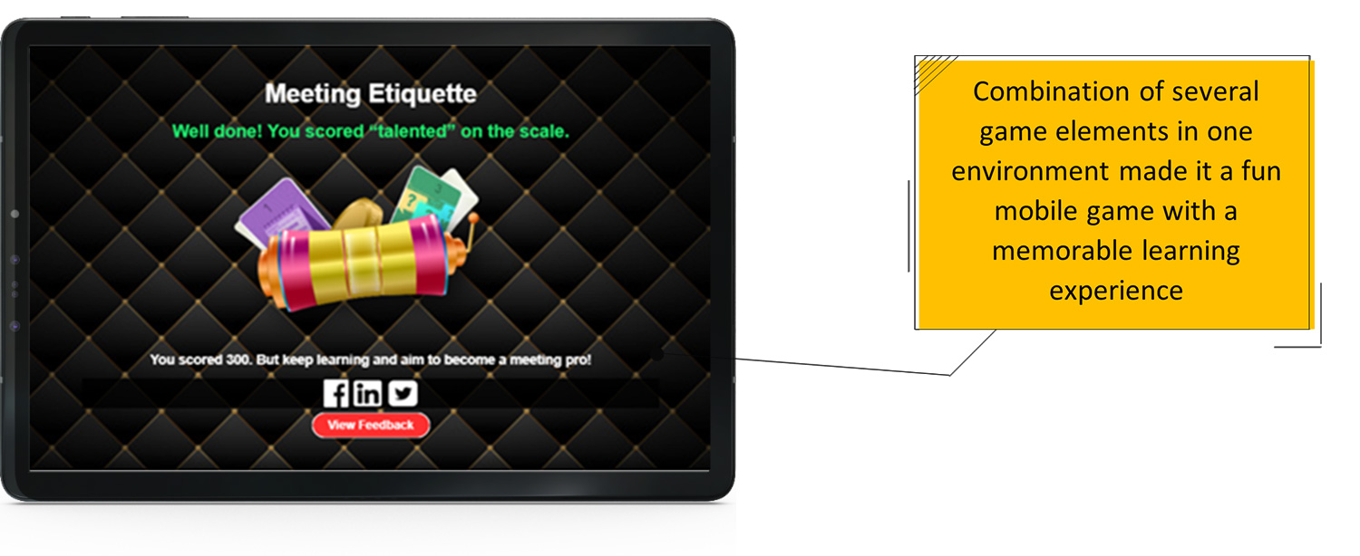 Mobile Learning Example 3 - Creative Mobile Learning with Gamification for Etiquette Training 2
