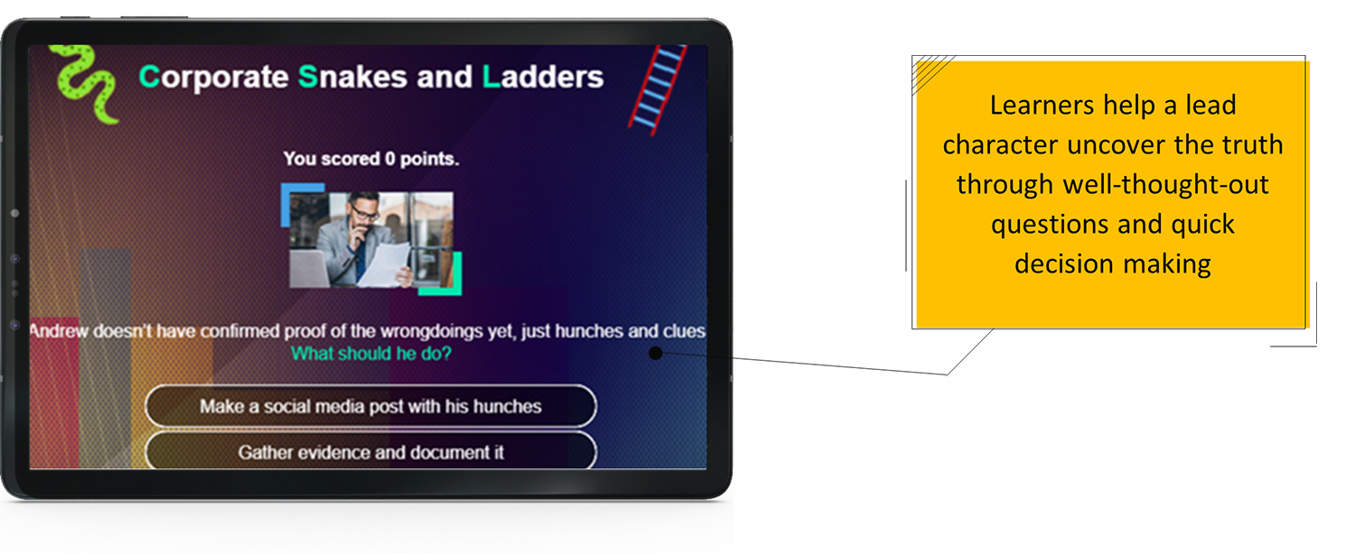 Mobile Learning Example 4 - Story-based Gamification with Negative and Positive Reinforcements 2